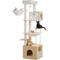 Show in main carousel: PAWZ Road 75-in Tall Polyester Cat Tree & 2 Condos with Food Station & Large Hammock, Beige slide 8 of 10