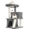 Show in main carousel: PAWZ Road Multi-Level 34-in Polyester Cat Tree Tower with Double Condos, Medium, Gray slide 7 of 8