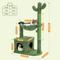 Show in main carousel: PAWZ Road 40-in Polyester Cactus Cat Tree Tower & Condo with Large Metal Carpet Hammock, Green slide 3 of 9