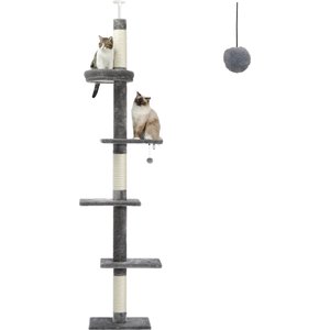 PAWZ ROAD 95 to 107-in Adjustable Polyester Floor-to-Ceiling Cat