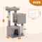 Show in main carousel: PAWZ Road Indoor 44-in Polyester Cat Tree Tower & 2 Cozy Condos, Large, Gray slide 2 of 9