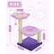 Show in main carousel: PAWZ Road 28-in Polyester Cat Tree Tower with Sisal Scratching Posts, Small, Purple slide 3 of 8