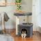 Show in main carousel: PAWZ Road 26.8-in Polyester Cat Tree Tower & Condo, Large Perch, Gray, Medium slide 3 of 9