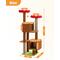Show in main carousel: PAWZ Road Indoor 52.4-in Polyester Tall Cat Tree Tower & 2 Condos, Brown slide 2 of 8