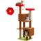 Show in main carousel: PAWZ Road Indoor 52.4-in Polyester Tall Cat Tree Tower & 2 Condos, Brown slide 1 of 8