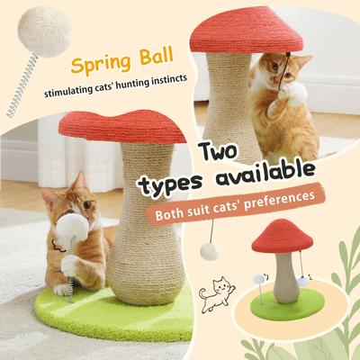 Show full view: PAWZ Road 18-in Polyester Mushroom Cat Scratching Post & Scratcher slide 4 of 8