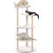 Show in main carousel: PAWZ Road Indoor 49-in Polyester Modern Cat Tree Tower, Medium, Wood Beige slide 8 of 10