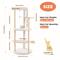 Show in main carousel: PAWZ Road Indoor 49-in Polyester Modern Cat Tree Tower, Medium, Wood Beige slide 3 of 10