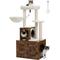 Show in main carousel: PAWZ Road 50-in Polyester Cat Tree with Litter Box Enclosure & 2 Condos, Brown slide 8 of 9