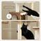 Show in main carousel: PAWZ Road 57.5-in Polyester Wood Cat Tree Tower with Litter Box Enclosure & 2 Condos, Medium, Brown slide 7 of 9