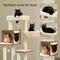 Show in main carousel: PAWZ Road 57.5-in Polyester Wood Cat Tree Tower with Litter Box Enclosure & 2 Condos, Medium, Brown slide 6 of 9
