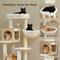 Show in main carousel: PAWZ Road 57.5-in Polyester Wood Cat Tree Tower with Litter Box Enclosure & 2 Condos, Medium, Beige slide 4 of 9
