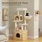 Show in main carousel: PAWZ Road 57.5-in Polyester Wood Cat Tree Tower with Litter Box Enclosure & 2 Condos, Medium, Beige slide 2 of 9