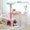 Show in main carousel: PAWZ Road 35-in Polyester Flower Cat Tree with Large Metal Hammock & Condo, Small, Pink slide 8 of 11