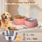 Show in main carousel: UPSKY 304 Metal Dual Food & Water Functional Stainless Steel Anti-Skid Dog & Cat Bowl Set with Lids, Pink slide 4 of 10