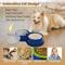 Show in main carousel: UPSKY 304 Metal Dual Food & Water Functional Stainless Steel Anti-Skid Dog & Cat Bowl Set with Lids, Blue slide 5 of 10