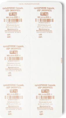 Show full view: Cyclosporine (Generic) Modified Capsules for Dogs, 50-mg, 1 capsule slide 5 of 8