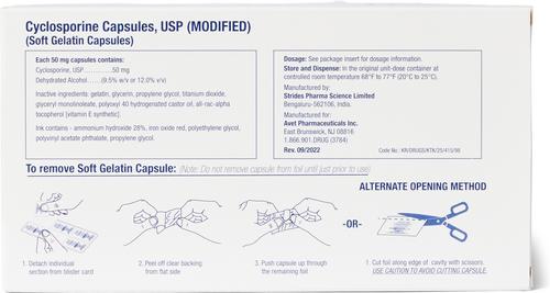 Show full view: Cyclosporine (Generic) Modified Capsules for Dogs, 50-mg, 1 capsule slide 4 of 8
