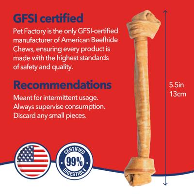 Show full view: Pet Factory Beefhide 21-inch Chicken Flavored Dog Bones, 1 count slide 5 of 8