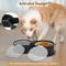 Show in main carousel: UPSKY 304 Metal Dual Food & Water Functional Stainless Steel Anti-Skid Dog & Cat Bowl Set with Lids, Black slide 7 of 10