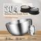 Show in main carousel: UPSKY 304 Metal Dual Food & Water Functional Stainless Steel Anti-Skid Dog & Cat Bowl Set with Lids, Black slide 3 of 10