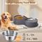 Show in main carousel: UPSKY 304 Metal Dual Food & Water Functional Stainless Steel Anti-Skid Dog & Cat Bowl Set with Lids, Grey slide 4 of 10