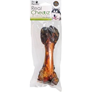 Pet Factory Real Chewz 6 to 8-inch Pork Femur Bone Chewy Dog Treats, 1 count