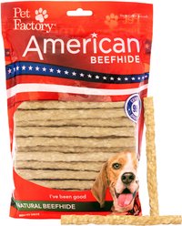 Pet Factory Beefhide Munchy Mini Rolls 5-inch Natural Flavored Dog Hard Chews, 1.5-lb bag