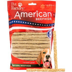 Pet Factory Beefhide Munchy Mini Rolls 5-inch Natural Flavored Dog Hard Chews, 1.5-lb bag