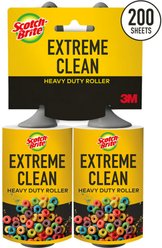 Scotch-Brite Extreme Clean Lint Roller Twin Pack, 100 sheets, 2 count