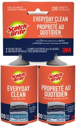 Scotch-Brite Everyday Clean Lint Roller Twin Pack, 100 sheets, 2 count slide 1 of 8