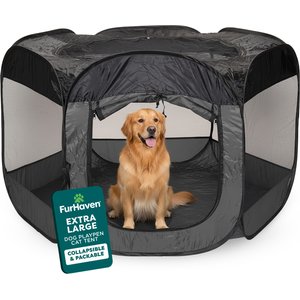 FurHaven Soft-Sided Dog & Cat Playpen, Gray, X-Large