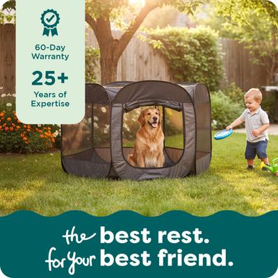 Show full view: FurHaven Soft-Sided Dog & Cat Playpen, Gray, X-Large slide 9 of 10