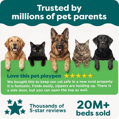 Show full view: FurHaven Soft-Sided Dog & Cat Playpen, Gray, X-Large slide 8 of 10