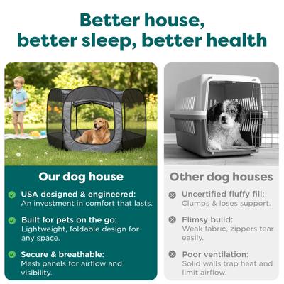 Show full view: FurHaven Soft-Sided Dog & Cat Playpen, Gray, X-Large slide 7 of 10