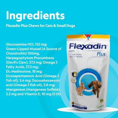 Show full view: Vetoquinol Flexadin Plus Soft Chews Joint Supplement for Cats & Dogs, 90 count slide 7 of 12
