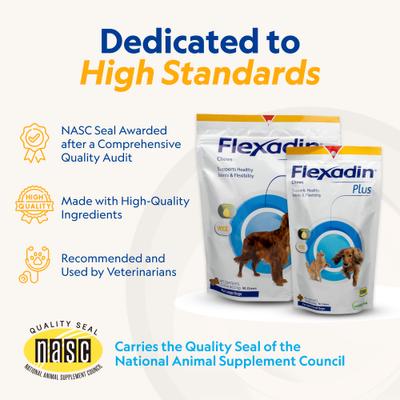Show full view: Vetoquinol Flexadin Plus Soft Chews Joint Supplement for Cats & Dogs, 90 count slide 8 of 12