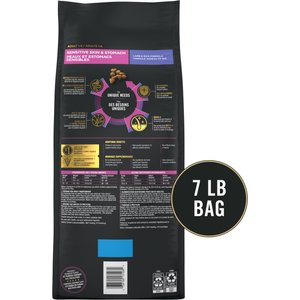 Purina Pro Plan Adult Sensitive Skin & Stomach Lamb & Rice Formula Dry Cat Food, 7-lb bag