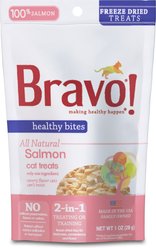 Bravo! Healthy Bites Salmon Freeze-Dried Cat Treats, 1-oz bag