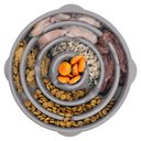 Outward Hound Fun Feeder Drop Dog Bowl, Grey, 4 cup