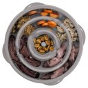 Outward Hound Fun Feeder Drop Dog Bowl, Grey, 2 cup