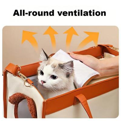 Show full view: NonoPets Cute Lion Sling Dog & Cat Carrier Tote Travel Bag, Large slide 4 of 8