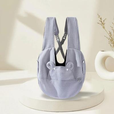 Show full view: NonoPets Ergonomic Hands-Free Soft Front Carrier Sling Dog & Cat Travel Bag, Grey slide 2 of 5