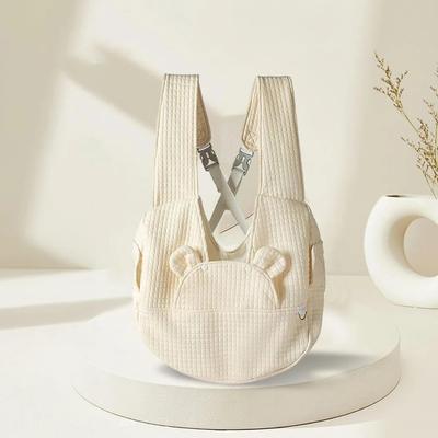 Show full view: NonoPets Ergonomic Hands-Free Soft Front Carrier Sling Dog & Cat Travel Bag, White slide 2 of 5