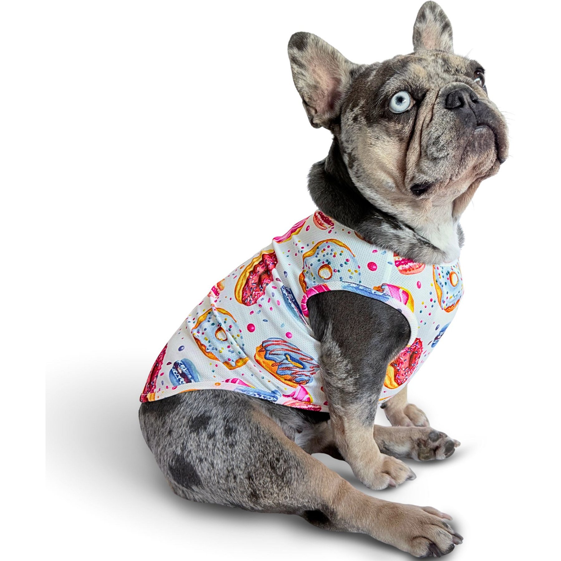 Fabulous Fido Cooling Lightweight Breathable Dog Shirt, Donut, Large