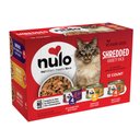 Nulo Freestyle Shredded Chicken & Duck, Shredded Beef & Rainbow Trout, Shredded Turkey & Halibut Grain-Free Variety Pack Canned Cat Food, 3-oz can, case of 12