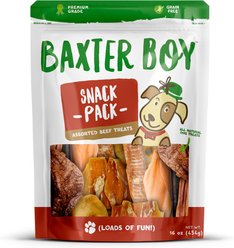 Baxter Boy Beef Snack Pack Mix Natural Dog Treats, 16-oz bag