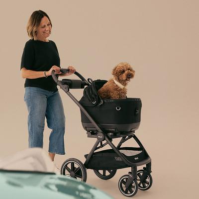 Show full view: Tavo Pets Maeve iso Travel System Dog & Cat Car Seat, Onyx, iso5x slide 8 of 9