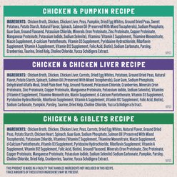 Natural Balance Original Ultra Platefulls Variety Pack Grain-Free Chicken & Pumpkin Shredded Wet Cat Food, 3-oz pouch, case of 12 slide 2 of 9