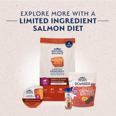 Show full view: Natural Balance Limited Ingredient Small Breed Grain-Free Sweet Potato & Salmon Wet Dog Food, 3.5-oz, case of 12 slide 10 of 10